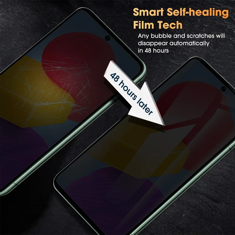 2 pçs anti espião filme protetor de tela de hidrogel para samsung galaxy s25 s23 s24 s22 s21 ultra plus para samsung galaxy s24 fe privacidade
