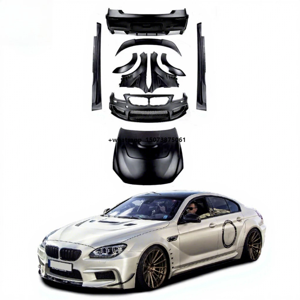 

2011-2019 F12 F13 Upgrade PD Style Car Body Kit for 6 Series F12 F13 Front Rear Bumpers Side Skirts Hood Fender Spoiler