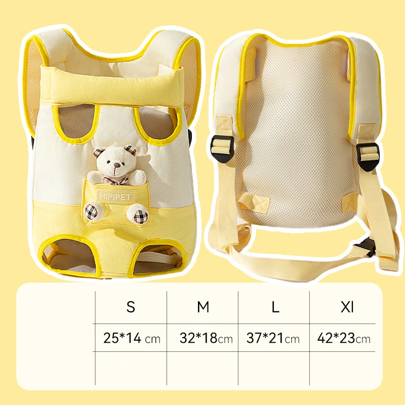 Pet Chest Bag 1PC Cat Dog Breathable Folding Portable Single Shoulder Double Shoulder Handheld Crossbody Outdoor Bag  Supplies