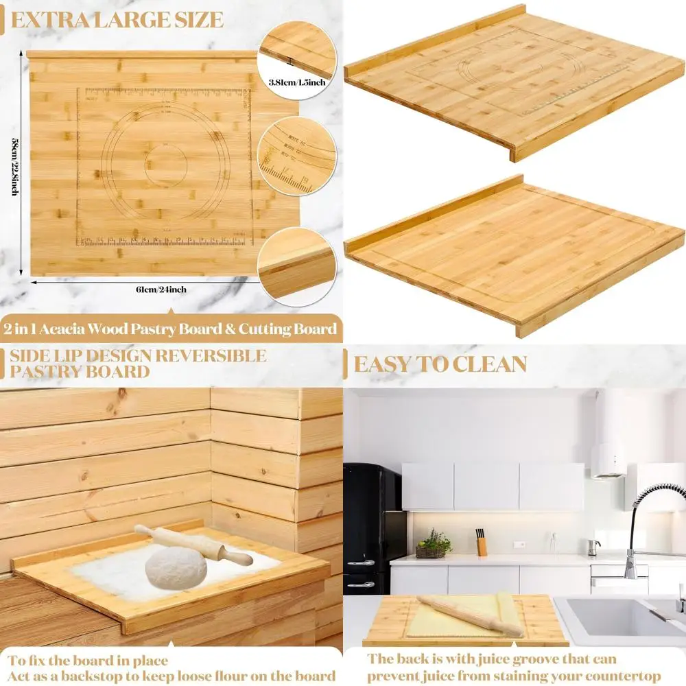 

Большая деревянная доска для выпечки теста с гравировкой для использования на кухонной столешнице