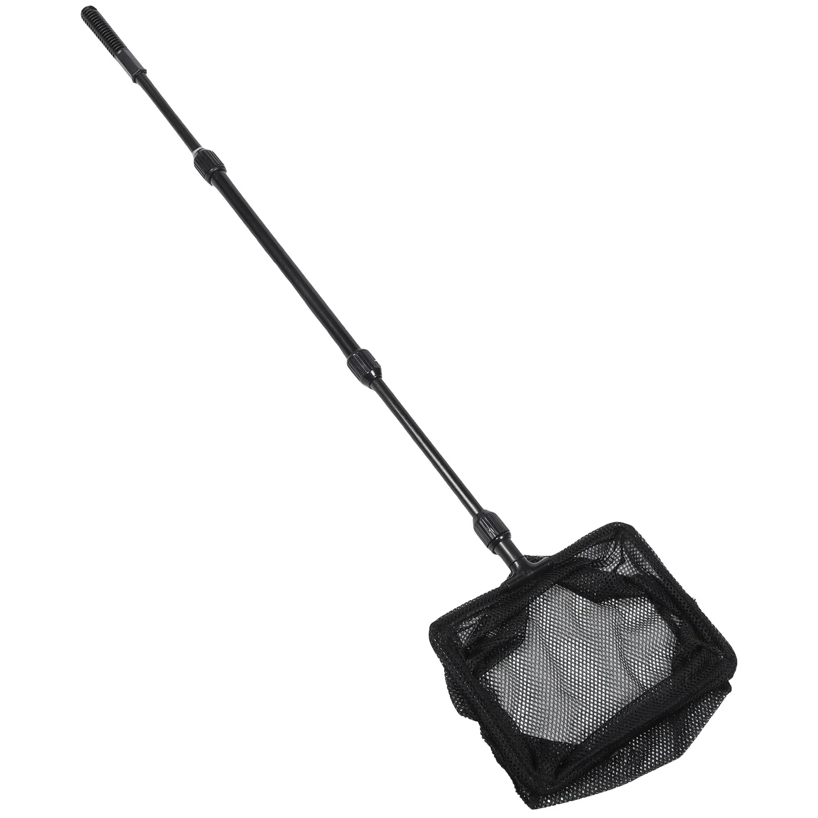 Red de aterrizaje telescópica tamaño M malla de nailon duradera extensible poste de plástico resistente al deslizamiento red de captura de peces para lagos