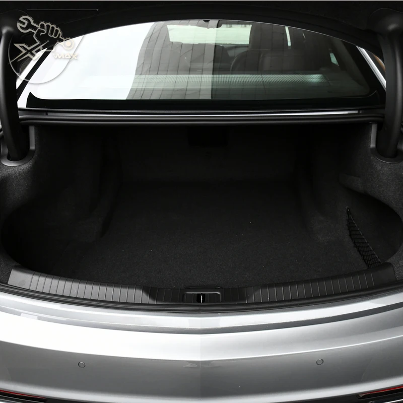 For Cadillac CT6 2016-2023 TPE Custom Fit Car Trunk Mat All Season Black Cargo Mat 3D Shaped Laser Measured Trunk Liners