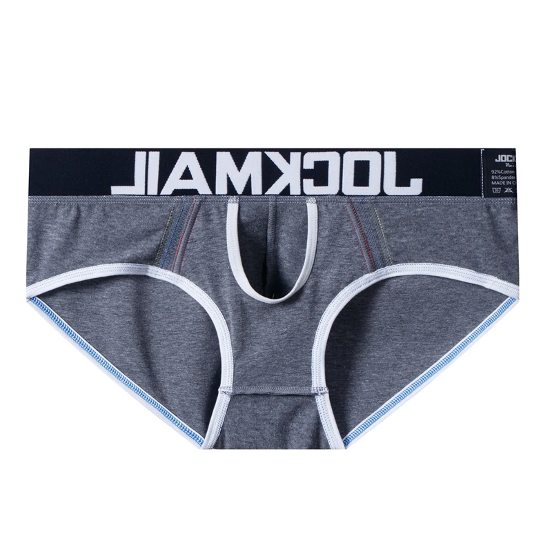 JOCKMAIL Brand Cotton Men Underwear Brief Sexy Gay Penis Pouch Push up calzoncillos hombre slip cueca Gay Underwear male panties