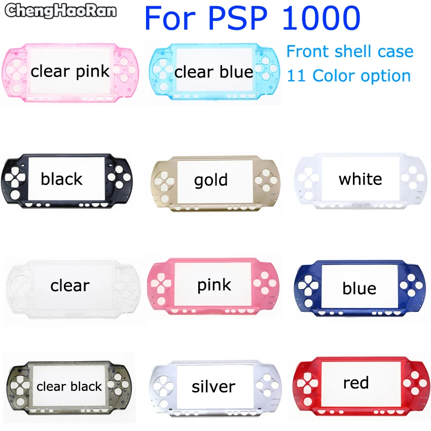 ChengHaoRan-kit de botones de repuesto para consola PSP 1000, carcasa frontal, 3 en 1, llave completa, botón de repuesto para consola PSP 1000