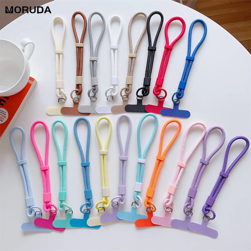 1pc for Mobile Phone Adjustable Short Lanyard Universal Colorful Hand Wrist Strap Rope for Cell Phone Case Accessories
