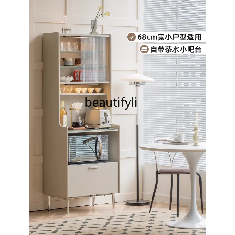 

Microwave Oven Sideboard Cabinet Living Room and Kitchen Storage Tea Cupboard Wine Cabinet Side Cabinet Light Luxury Modern