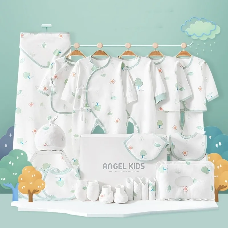 

Cute Little Tree Newborn Clothes Pure Cotton Baby Gift Cotton Baby Set Spring Winter Kids Clothes Suit Baby Girl Without Box