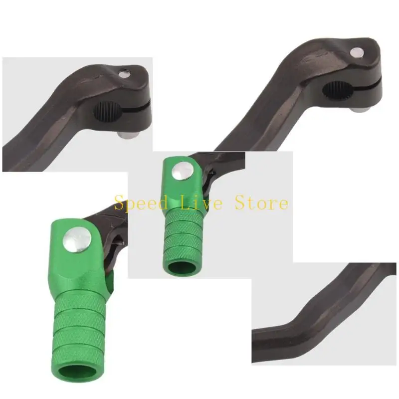 

547C Motorcycle Gear Shifter Lever Dirt Bike Brake Foot Pedal Shift Levers Metal Alloy Easy Fixing Anti-slip Gear Shifter