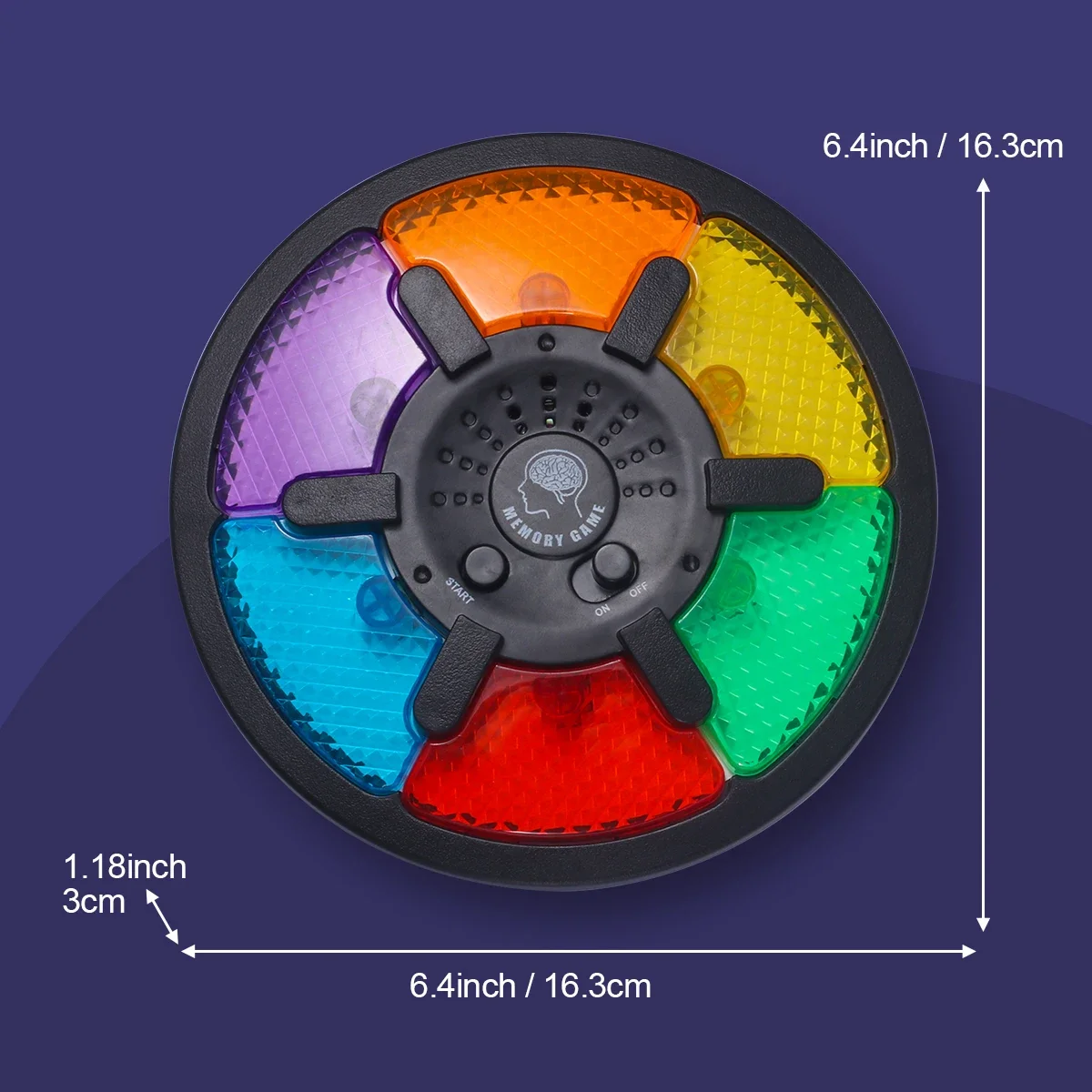 光と音を備えたポータブル電子メモリゲーム機、インタラクティブなおもちゃ、クリエイティブなパズル、メモリトレーニング