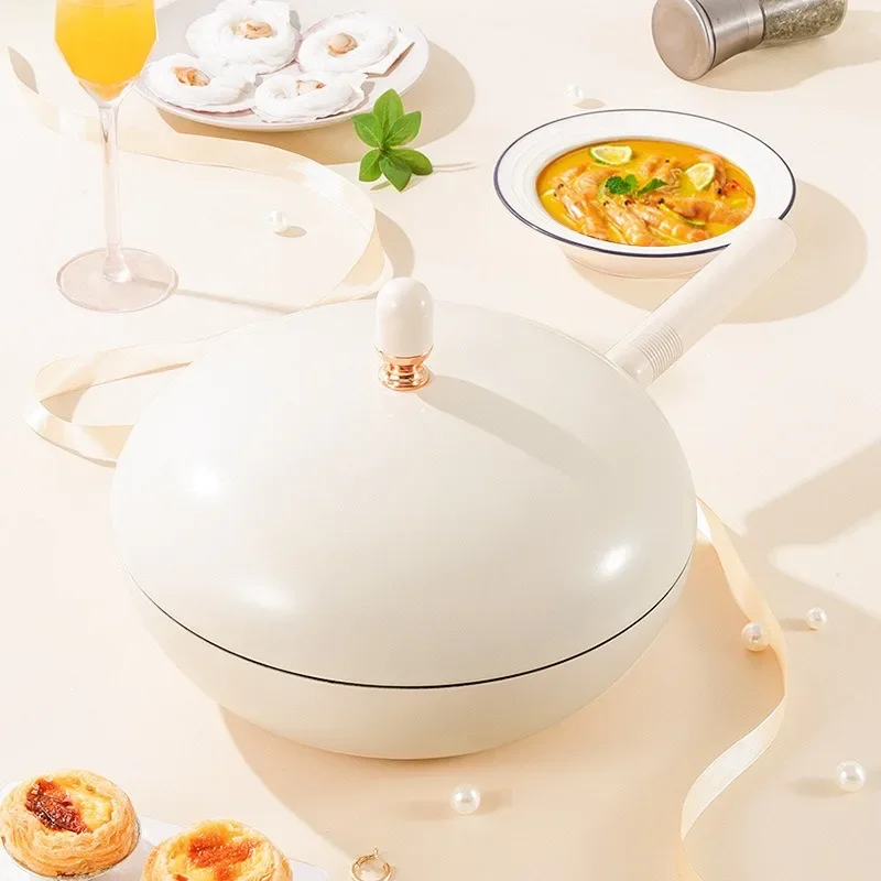 Ball kettle wok non-stick pan wok induction cooker natural gas universal - view 2