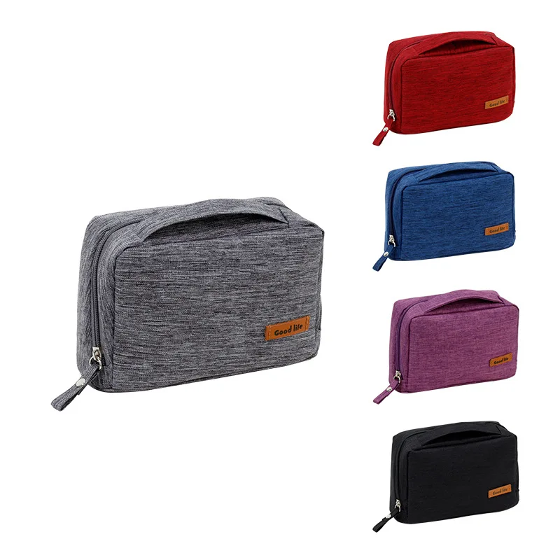 2024 New Travel Storage Bags for Digital Accessories Mouse Charger Data Cables Portable Gadgets Organizer Zipper Cosmetic Pouch