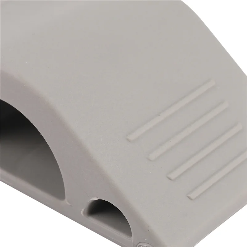 

B03C-Door Stopper 10 Pack Set Premium Heavy Duty Door Stop Rubber Wedge With Decorative Storage Holder-Perfect Doorstop(Gray)