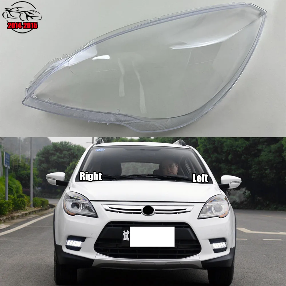 

For Lifan X50 2014 2015 Headlights Shell Transparent Lampshdade Headlamp Cover Lamp Shade Plexiglass Replace Original Lens