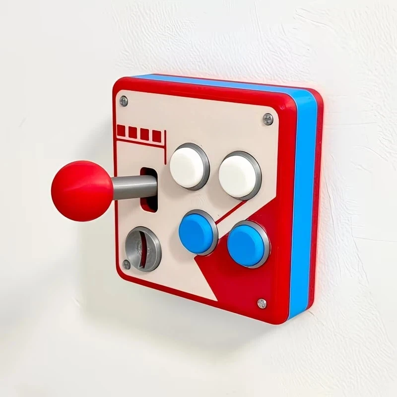 @*Retro Arcade Game Joystick Wall Switch Light Panel Vintage Aesthetic Decor for Gaming Room Home Bar Man Cave