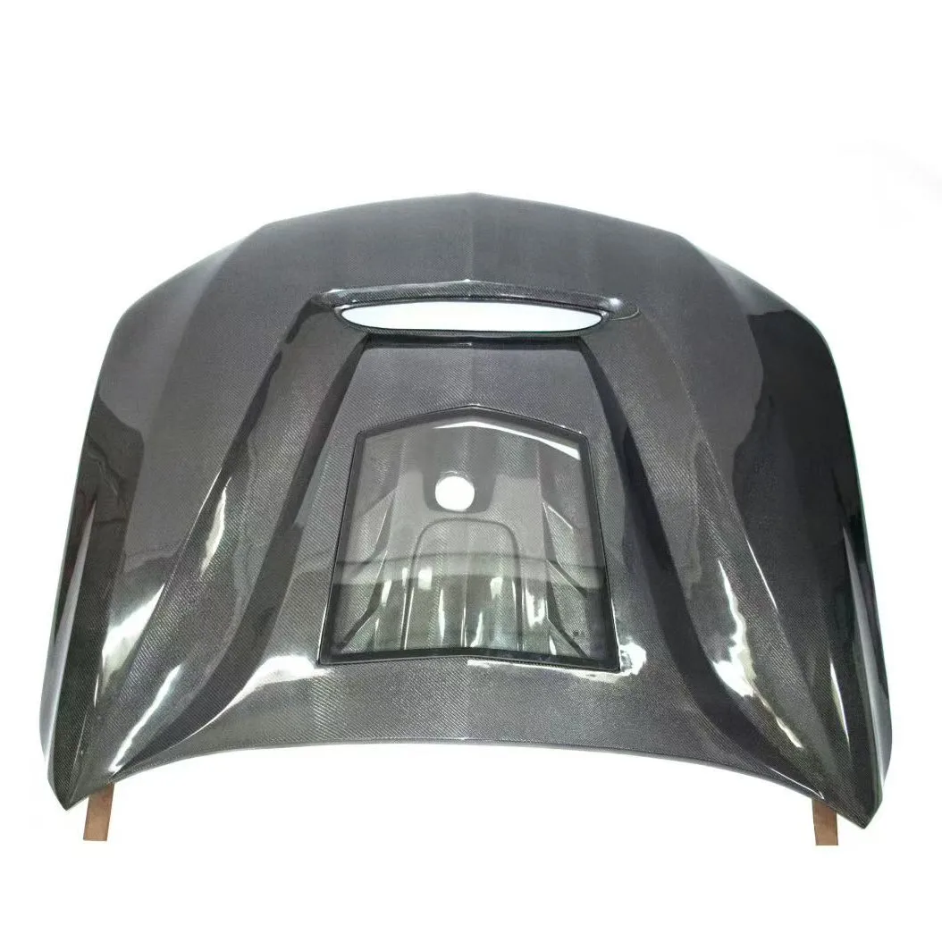 

Carbon Fiber Engine Hood For Cadillac CT4 CT4V Blackwing 2020 Upgrade GTS Transparent Version Style Front Face Cover