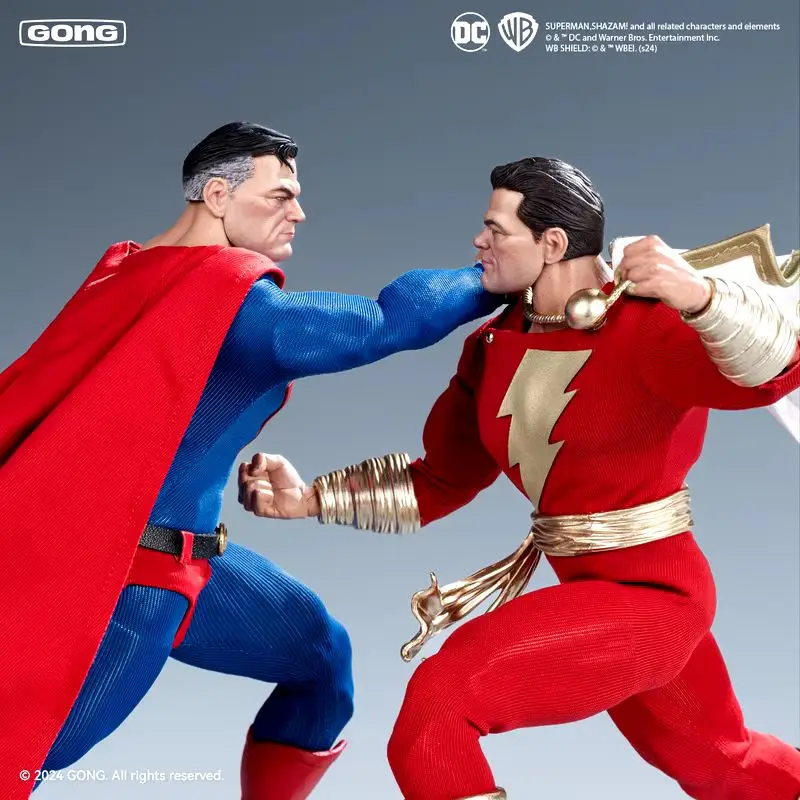 

In Stock Authentic Resonance GONG DC Heaven Descends Superman Shazam 1/12 Action Figure Official Version The Hand-made Figure