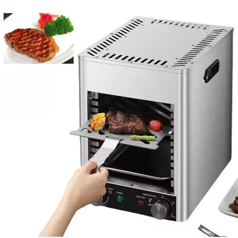 800C electric grill steak stove, stainless steel, commercial use, no barbecue machine, ceramic high-temperature multi-layer