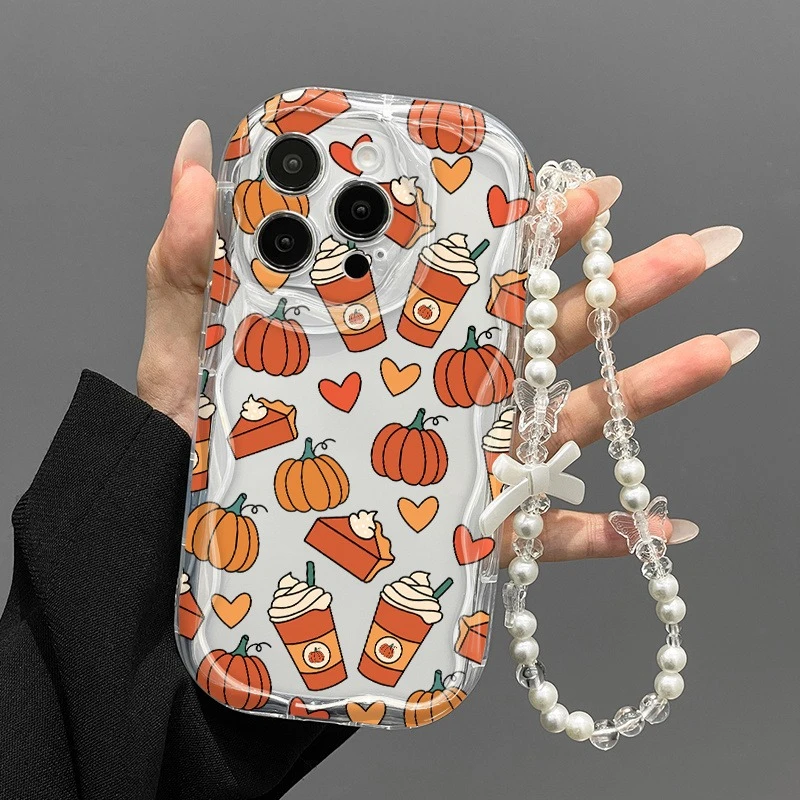 Ice Cream Pumpkin Dessert Phone Case For Samsung Galaxy S26 S25 FE S24 S22 S23 Ultra Plus A56 A55 A37 A36 A27 A26 A16 Soft Cover