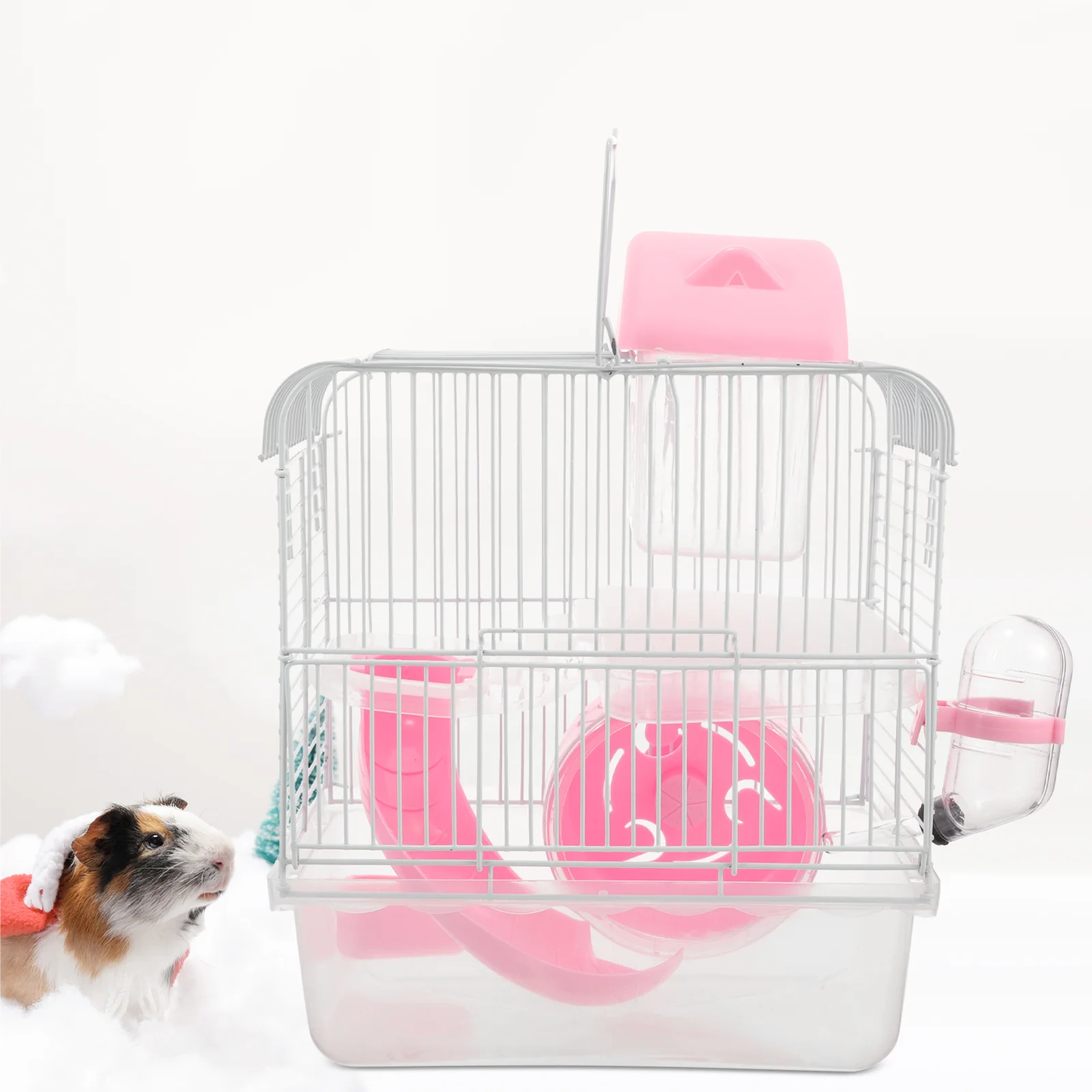 Hamster Castle Cage Pet Villa Guinea Pig Dwarf Toy Rat Chinchilla Large Double-layer Cages Mouse for Mice
