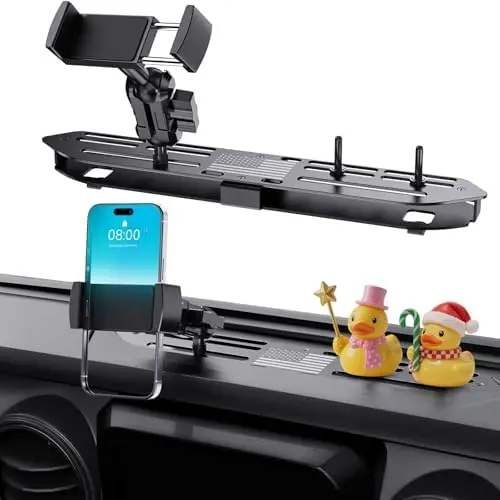 

Металлическое крепление для телефона для Wrangler JL/JLU и Gladiator JT - держатель DuckMount на приборную панель (кроме моделей с креплением на панель) 4xe и 2024+