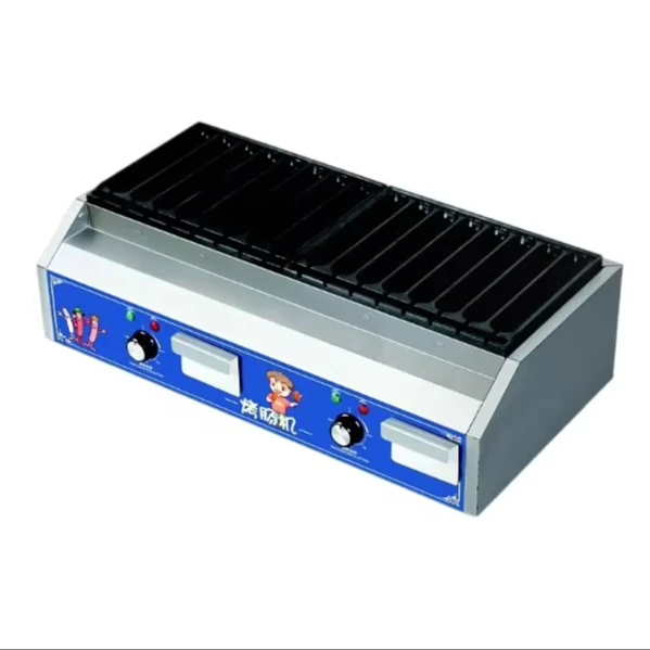 Factory Direct Sale Street Stall Electric Sausage Grill Machine Grilled Crispy Sausage Grill Cooking Hot Dog Roaster 16 Pieces