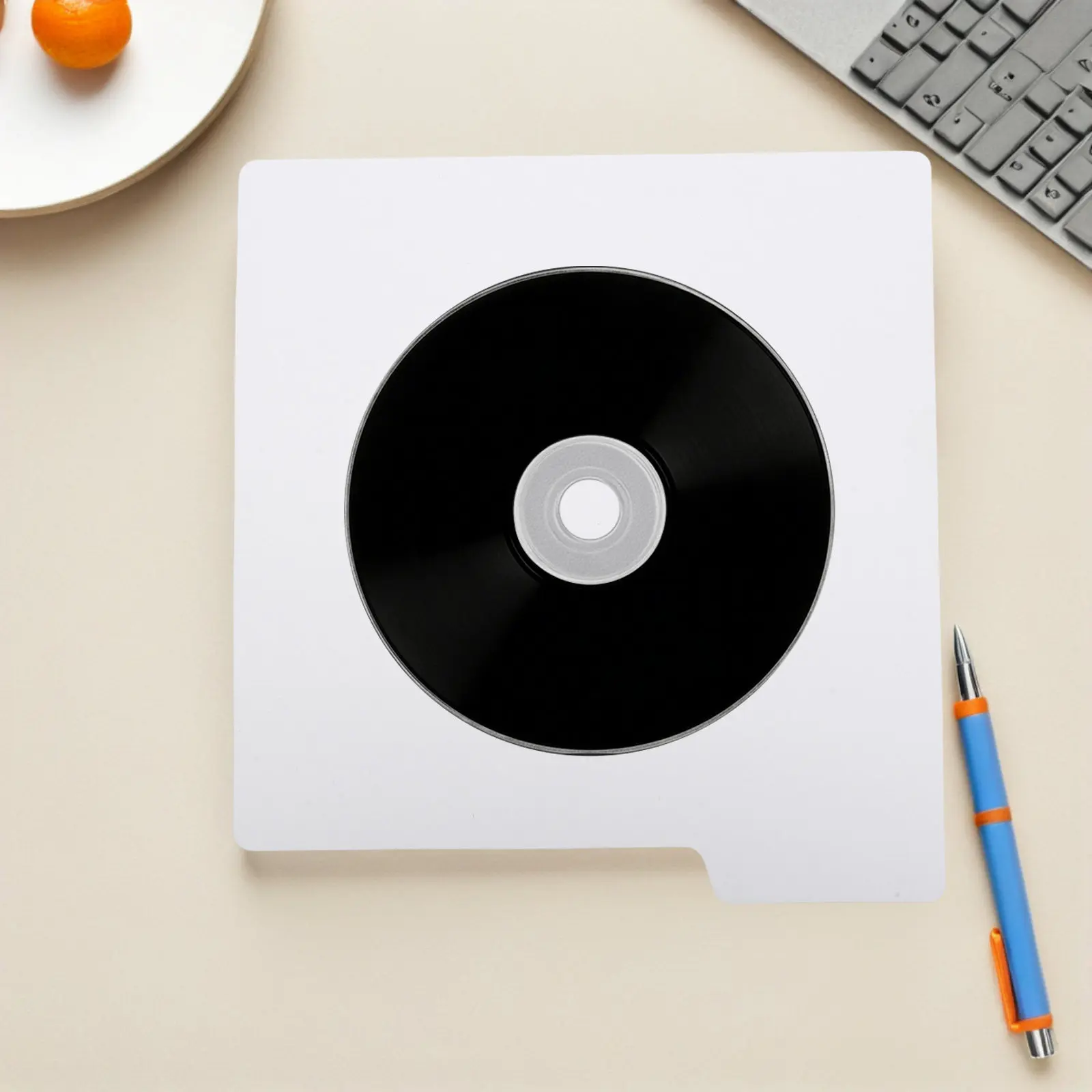 

10Pcs Vinyl Record Classification Divider Cards 0.75mm Thick Plastic Record Dividers Organizers Shelf Storage White