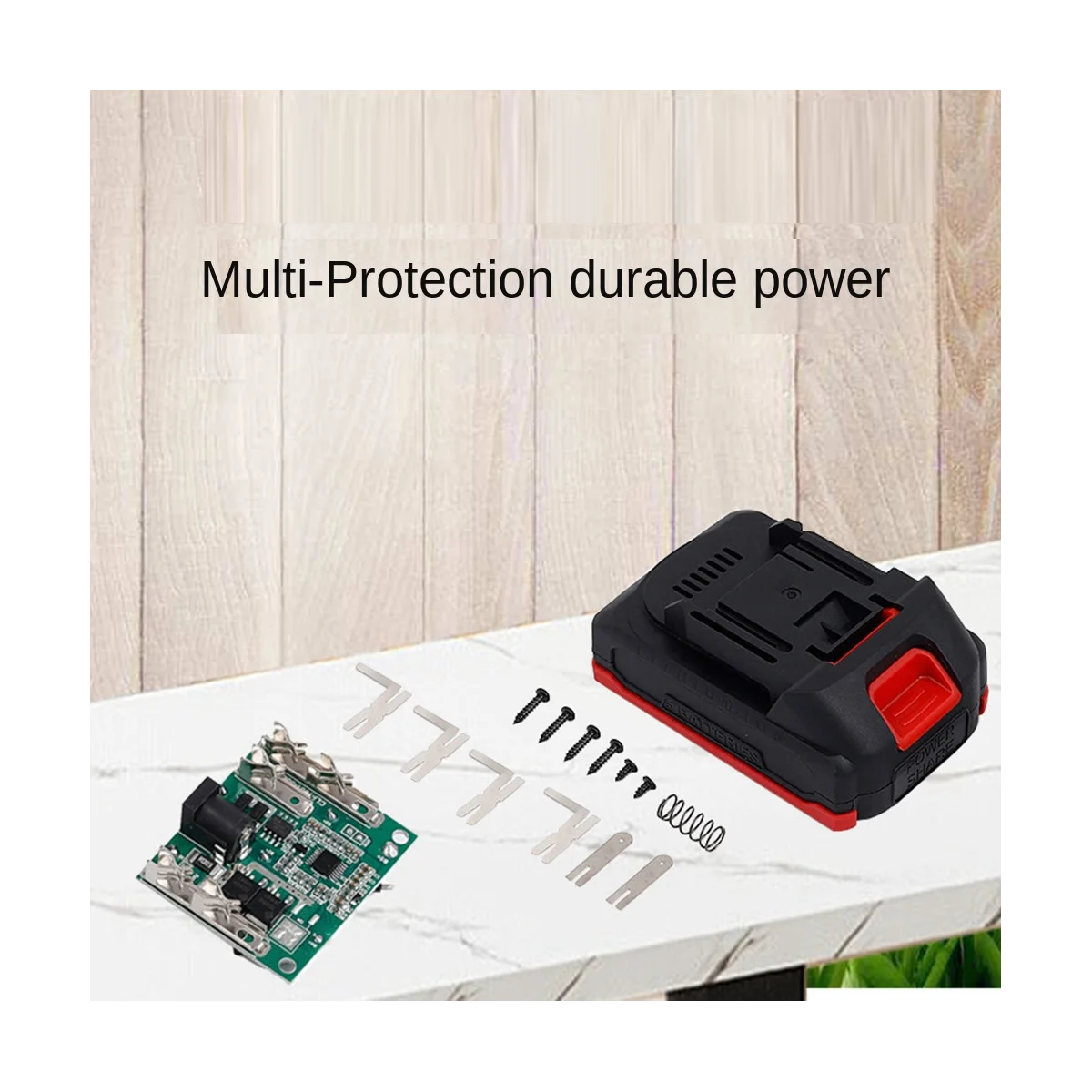 Kit de carte de protection de batterie au lithium pour outils de jardin, pack de 5 pièces