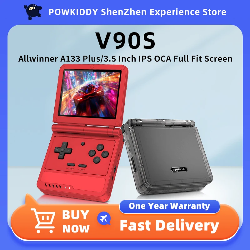 НОВАЯ портативная игровая консоль POWKIDDY V90S в стиле ретро с открытым исходным кодом 3,5 дюйма 640*480 HD IPS-экран A133PLUS чип детские подарки НОВАЯ портативная игровая консоль POWKIDDY V90S в стиле ретро с открытым исходным кодом 3,5 дюйма 640*480 HD IPS-экран A133PLUS чип детские подарки