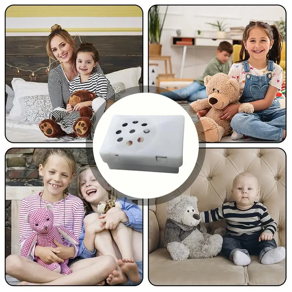 Accesorios de juguete de peluche para niños, caja de sonido Min, altavoz de música, caja de voz grabable, 10 unidades por lote