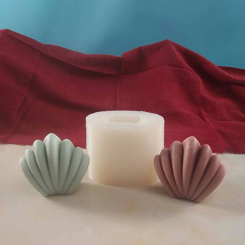 Shell Silicone Candle Mold DIY Marine Animal Scallop Candle Making Supplies Handmade Soap Plaster Resin Artifact