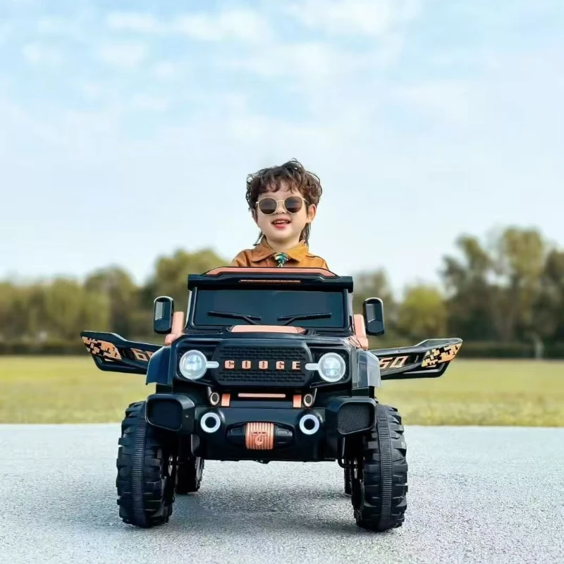 

Kids Electric Ride on Car Off‑Road Kids Toy Vehicle with Remote Control Double Seat Children Ride‑on Truck Outdoor Riding Toys