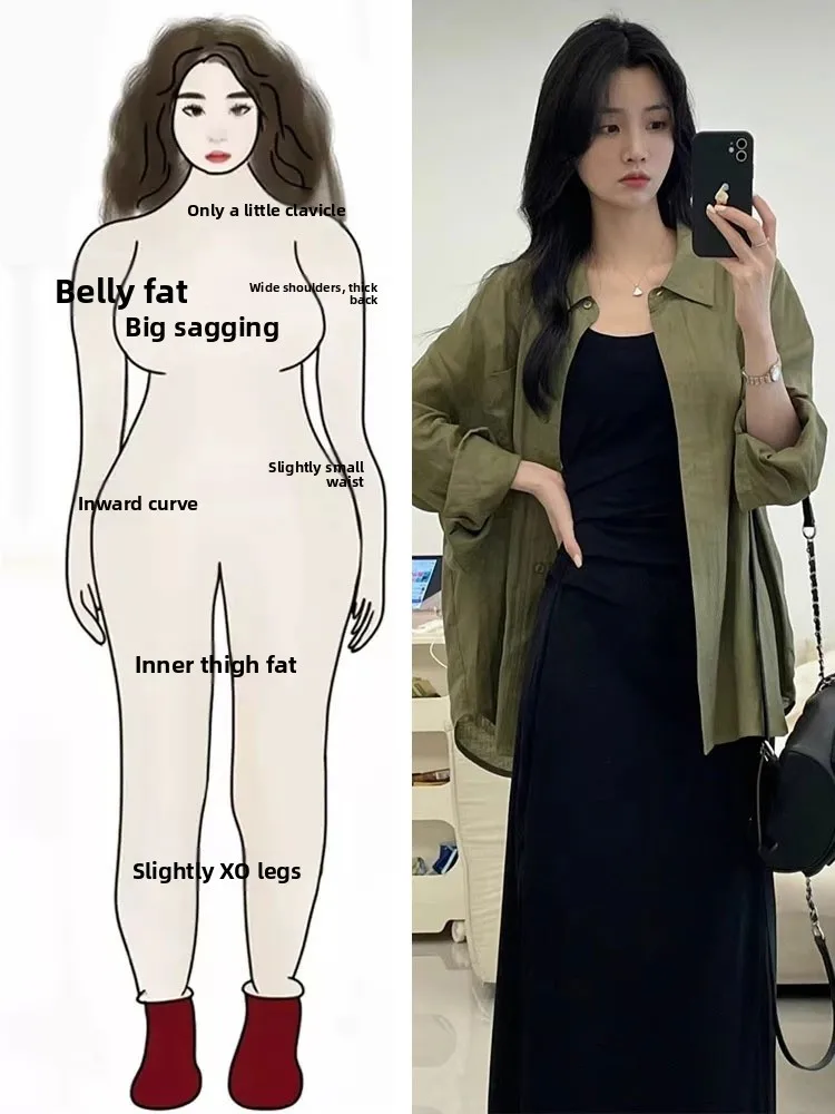 

Plus Size Slimming Effect Autumn Tea Series Women's plus Size Casual irt Strap Dr Two-Piece Set Faionable Commute High Waist