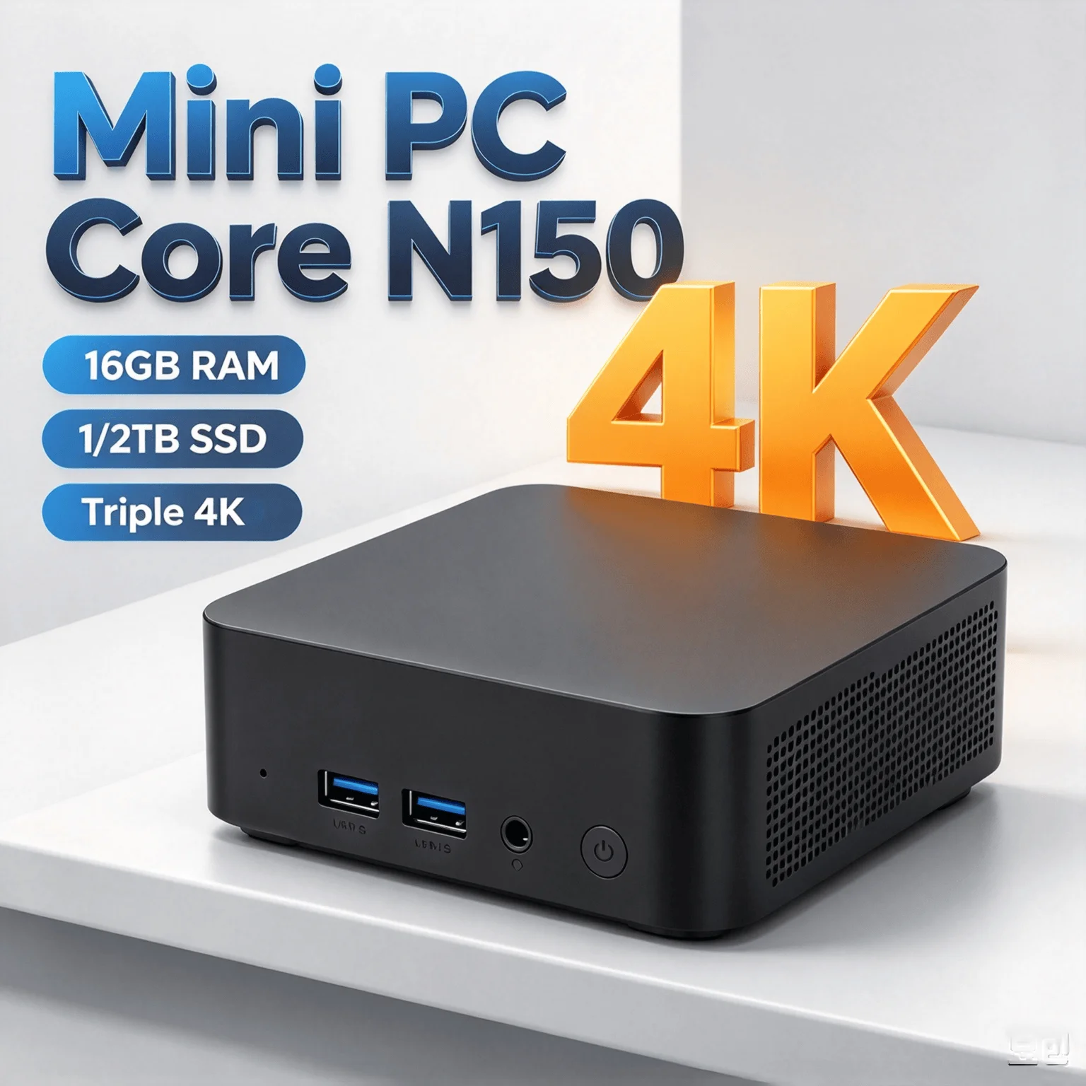 Home Cinema Compact - 인텔 N150 미니 PC, 16GB RAM,