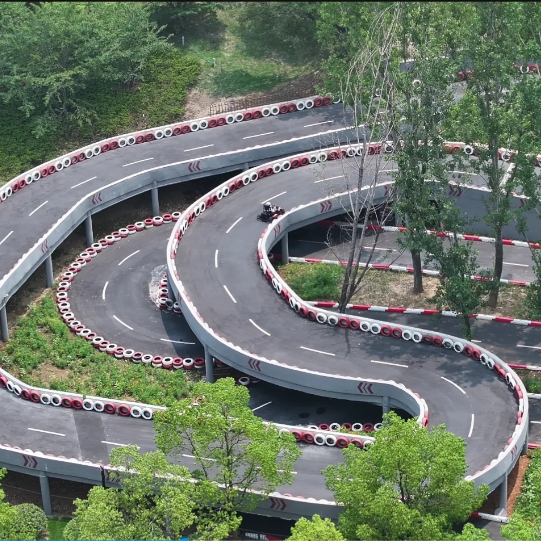 Professional Double-layer Three-dimensional Go-kart Track Design And Construction Plan Theme Park Club Arena Planning Design