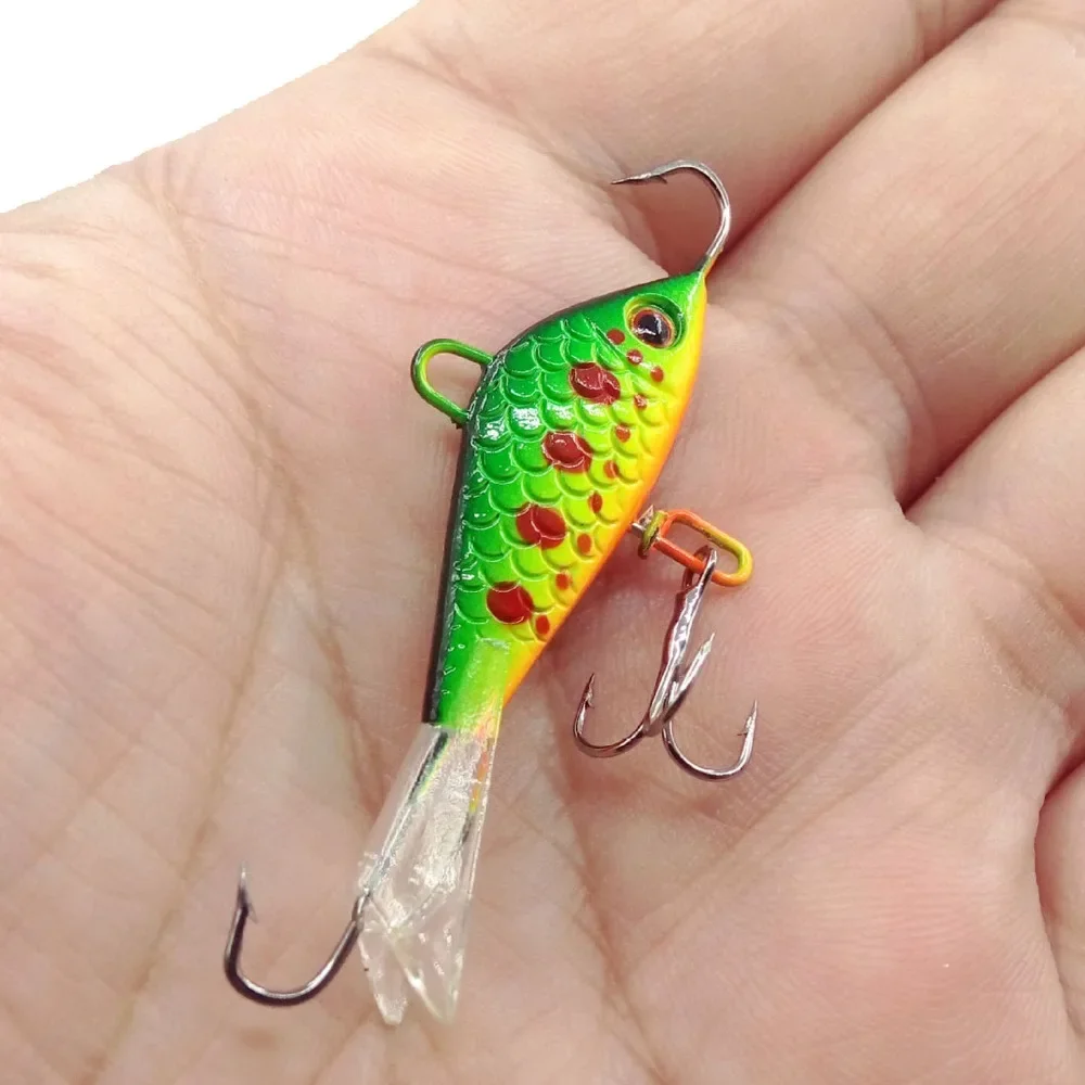DNDYUJU 1pcs Winter Ice Jig 50mm/7.5g Fishing Lure Fake Lure Artificial Bait Lure Balancer For Fishing Carp Pike Perch image 3
