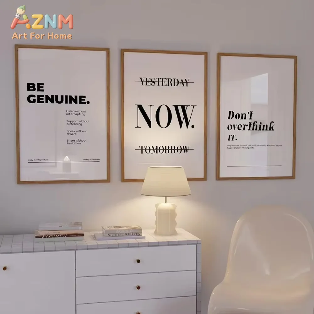 Minimalist Motivation Focus Hard Work Inspiring Entrepreneur Quotes Wall Art Canvas Painting Posters For Office Room Home Decor