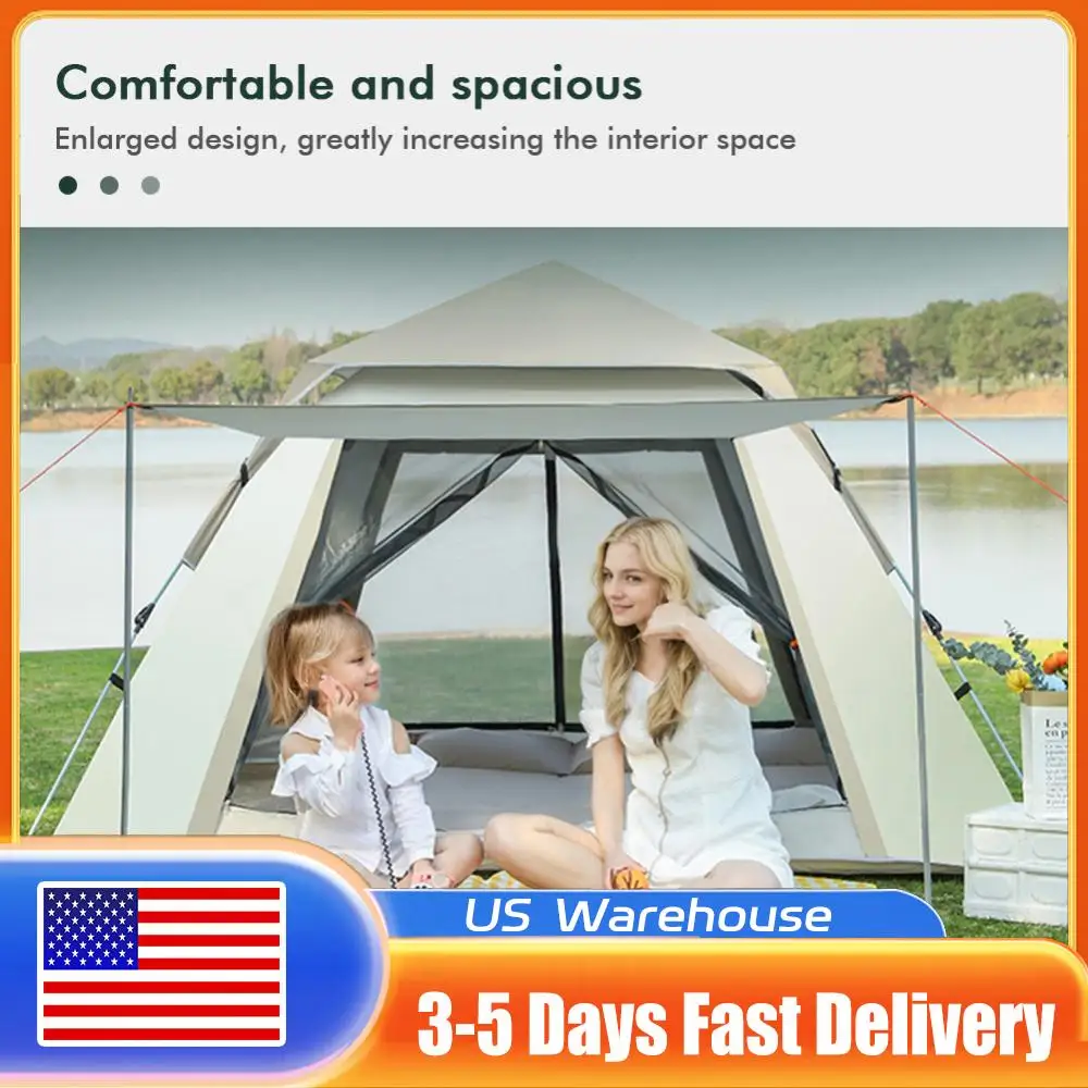 

Легкие автоматические палатки для кемпинга, водонепроницаемые, для походов, быстрого раскладывания, для семейного отдыха, охоты, туризма, альпинизма