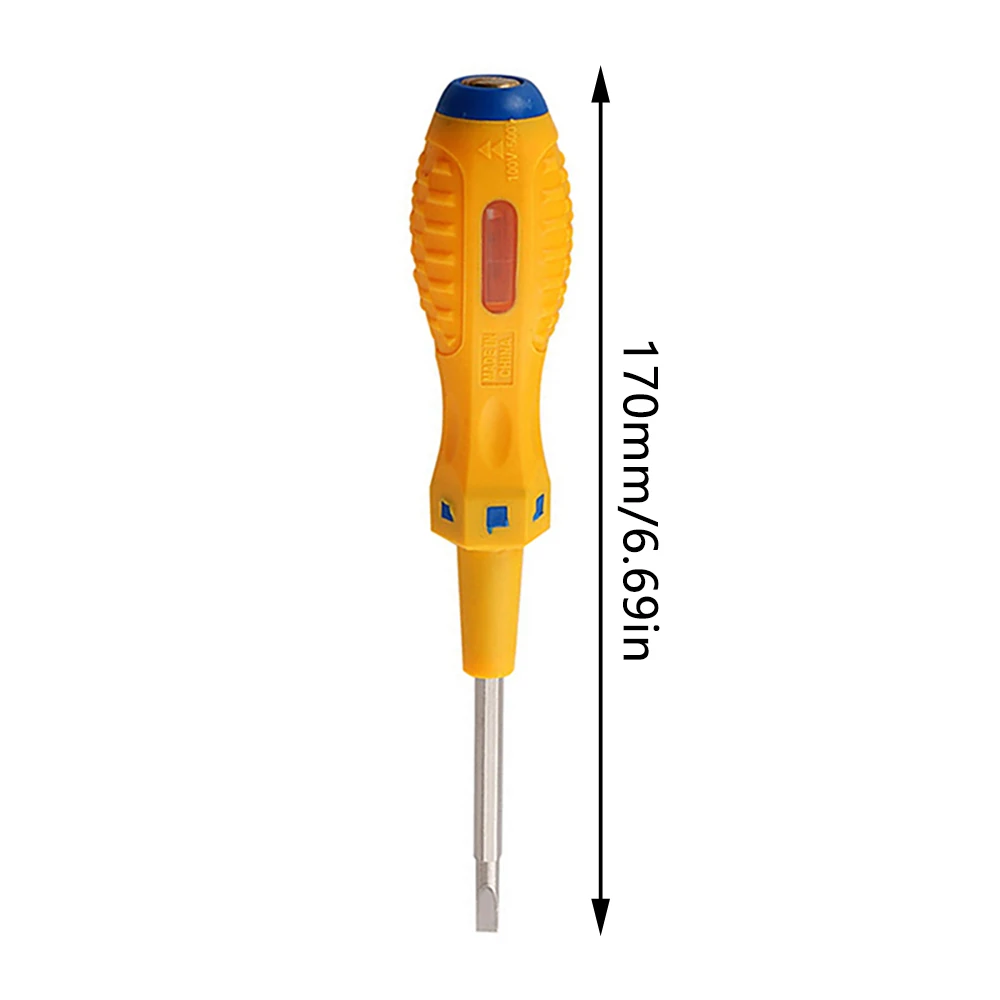 AC/DC100-500V Voltage Detector Electric Tester Pen Double Head Removable Electric Screwdriver Probe Circuit Indicator