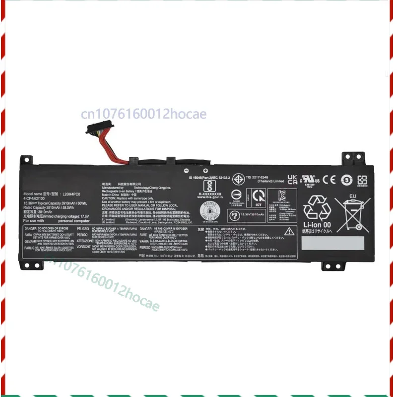 

New L20D4PC0 60Wh Battery for Ideapad Gaming 3-15ACH6 82K1 5B11B48819 Fast ship
