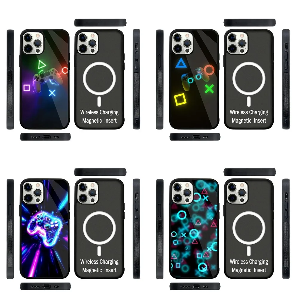 

Game Console Gamepad Phone Case Strong Magnetic For IPhone 16,15,14,13,Pro,Max,Plus,11,12,Mini For Magsafe Wireless Charging