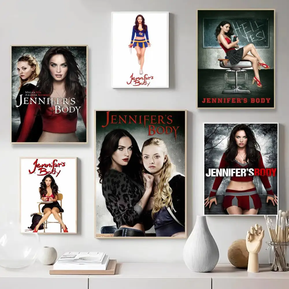 Horror Comedy Movie J-Jennifer Body Poster Wall Art Print Poster for Bedroom Living Room Home Decor Gift Artwork