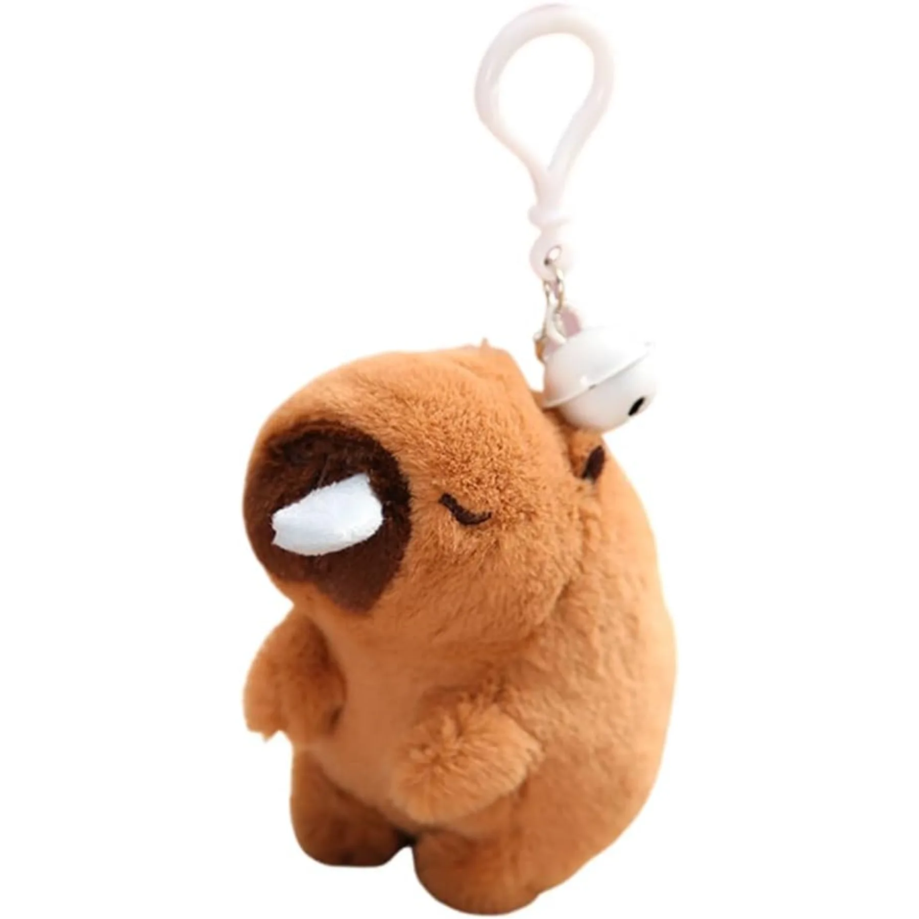 

Plush Backpack Pendant Kapibala/White Flour Dudu Keychain Stuffed Animal Key Holder for Backpack Decorations