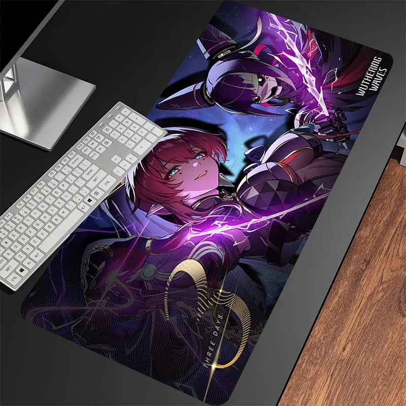 

Yinlin Wuthering Waves Mouse Pad XXL Computer Gaming Gamer Table Mat Rubber Edge Locking Deskmat HD Printing Anime Girl Mousepad