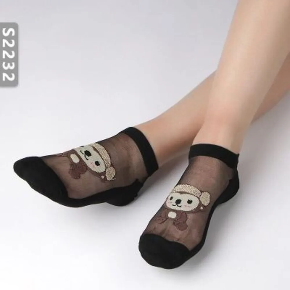 Seksi Dantel Mesh Fishnet Çorap Karışık Fiber Şeffaf Streç Esneklik Ayak Bileği Net Iplik Ince Kadın Serin Çorap 2271