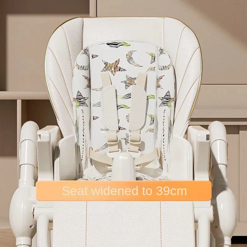 Baby High Chair - Portable Home Use Infant Chair with Height Adjustment, Multi-Functional, Folding, Featuring Swivel Wheels