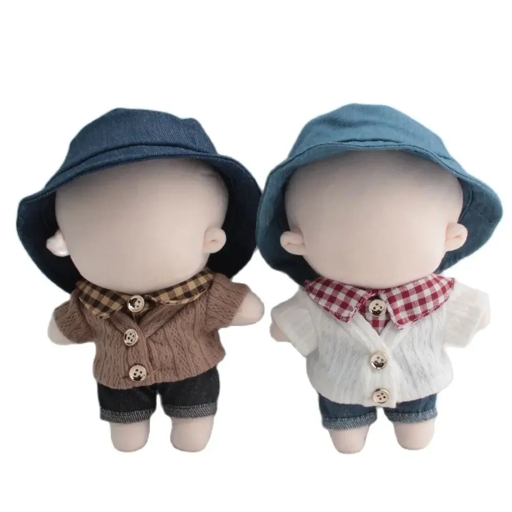 20cm Plush Toy Clothes Winter Vintage Sweater Knitwear Cute Soft Exo Dolls Accessories Children's Toys Birthday Christmas Gift