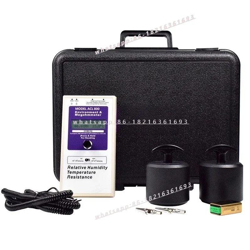 New Store ACL800 Surface Resistance Tester Heavy Hammer Digital Display High Precision Anti-static Tester