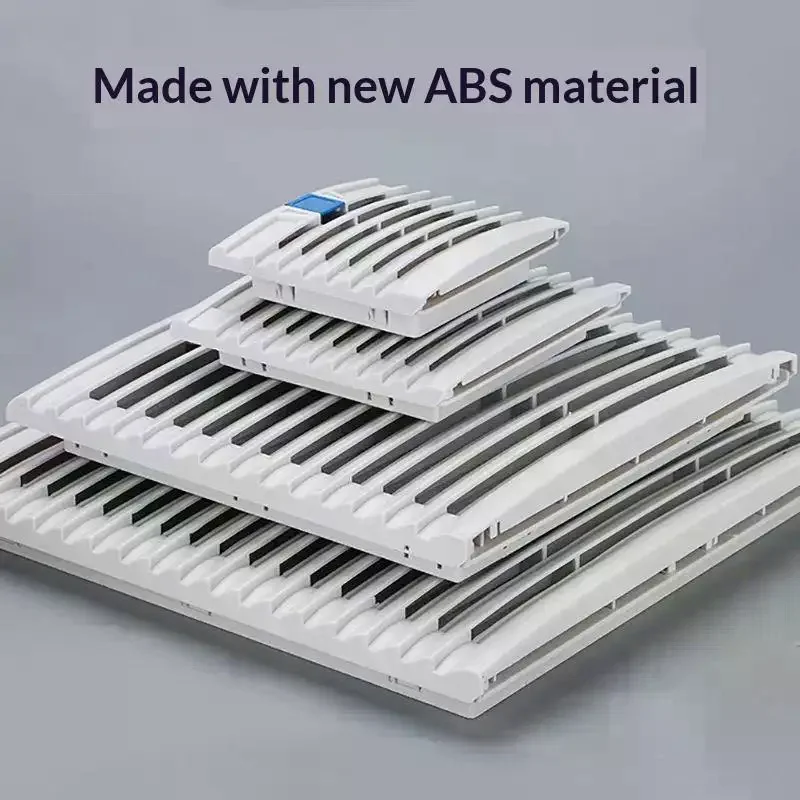 Air Ventilation System Fan Louver Mesh Cover Filter White Panel Clean