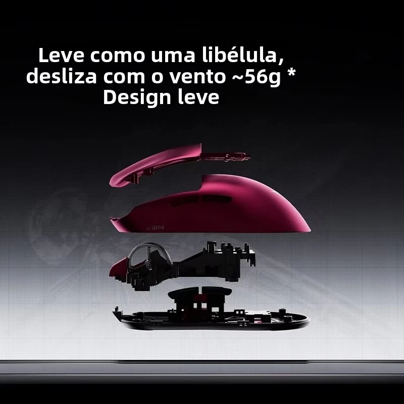 vgn-dragonfly-f1-v5-mouse-da-gaming-wireless-con-tripla-modalita-di-connessione-doppio-chip-nordic-54lm20-design-ergonomico-e-leggero-ideale-per-i-giocatori-di-pc