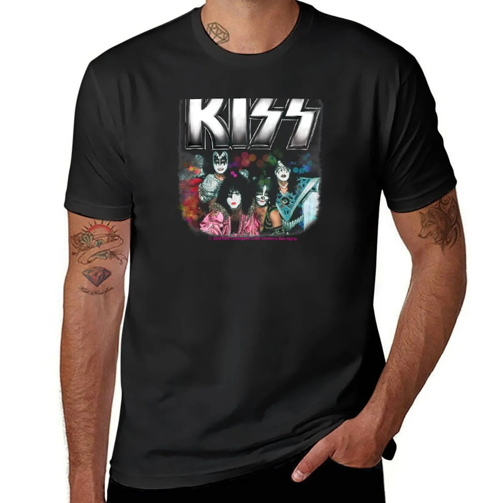 Kiss vintage fan art T-Shirt sports fans shirts graphic tees tops big and tall t shirts for men